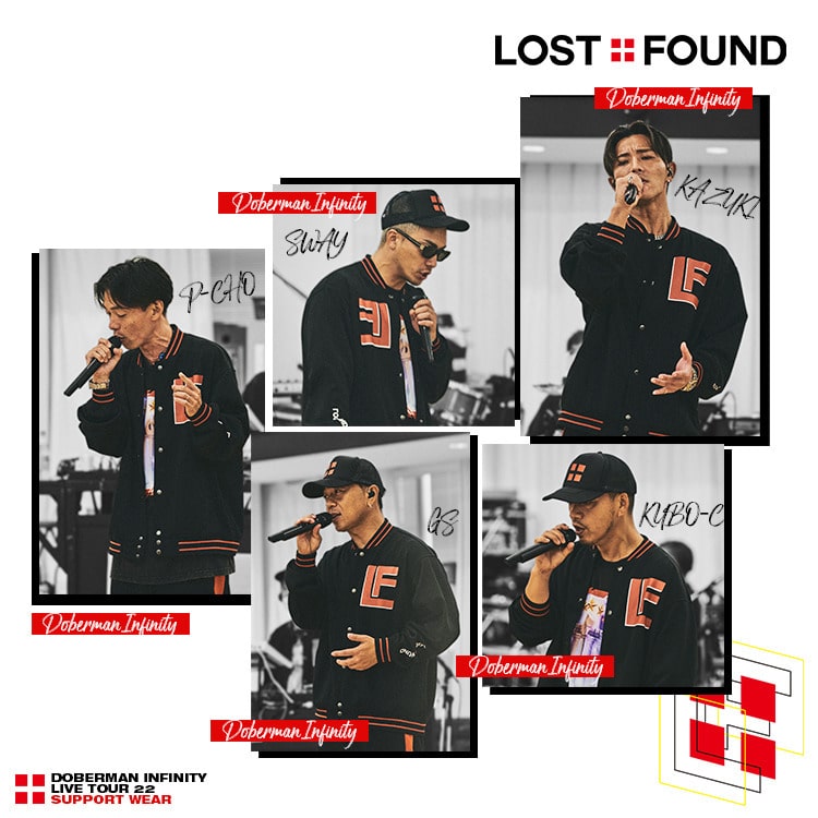 DOBERMAN INFINITY LIVE TOUR 2022 “LOST+FOUND” OFFICIAL LIVE SUPPORT WEAR COLLECTION受注販売決定!!