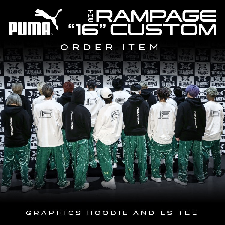 PUMA GRAPHICS HOODIE&LS TEE THE RAMPAGE "16" Custom 受注販売開始!!
