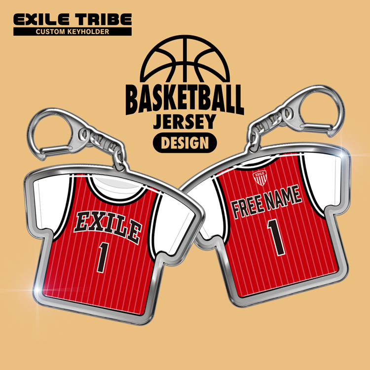 EXILE TRIBE CUSTOM KEYHOLDER「BASKETBALL JERSEY DESIGN」販売決定!!