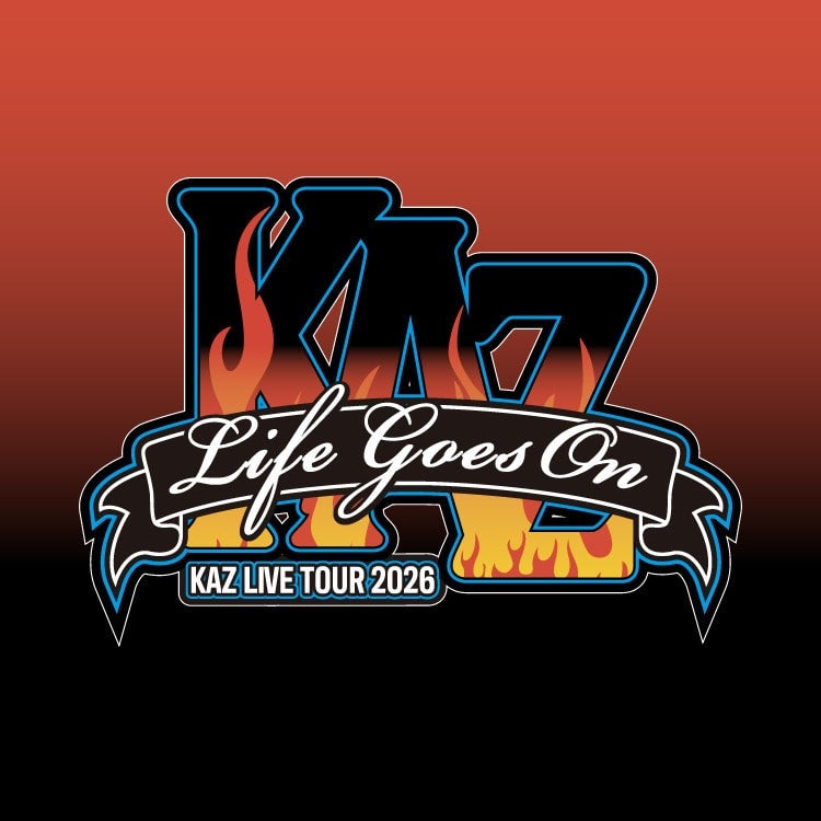 KAZ LIVE TOUR 2026 "LIFE GOES ON"オフィシャルグッズ発売!!