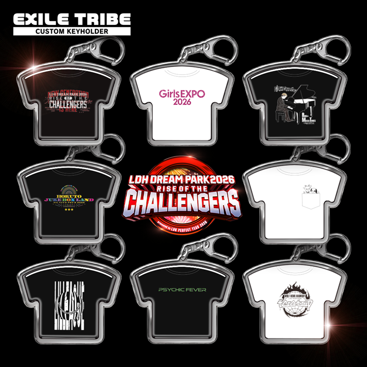 LDH DREAM PARK 2026 ～RISE OF THE CHALLENGERS～ EXILE TRIBE CUSTOM KEYHOLDER販売決定!!