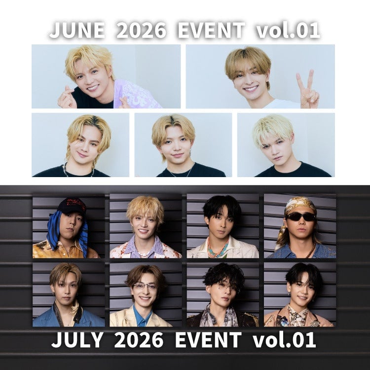 【TRIBE PHOTO】「JUNE 2026 EVENT vol.01、JULY 2026 EVENT vol.01」PHOTO販売決定!!