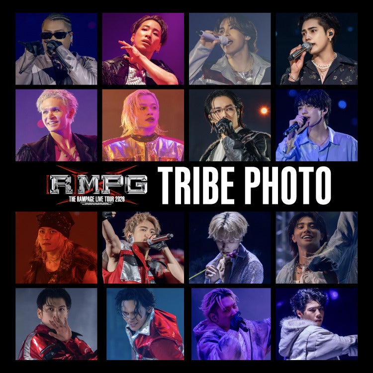 【TRIBE PHOTO】「THE RAMPAGE LIVE TOUR 2026 "(R)MPG"」LIVE PHOTO販売決定!!